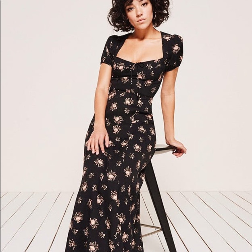 Reformation Rosetti Floral Maxi Dress